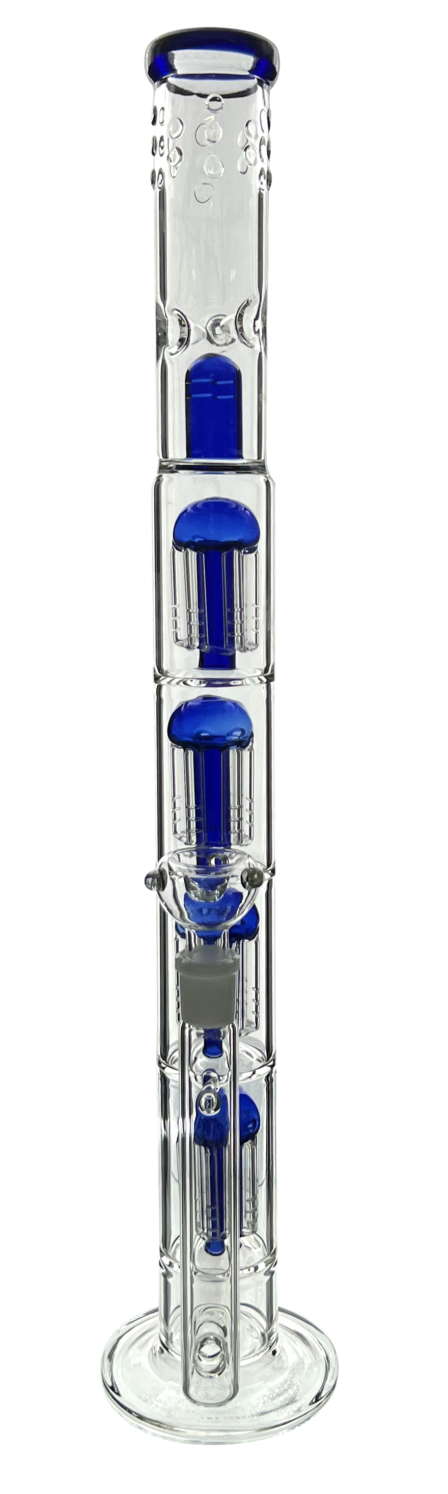 STRAIGHT TUBE WITH 4 TIER TREE PERC WITH FLASHGUARD - Limitless Puff