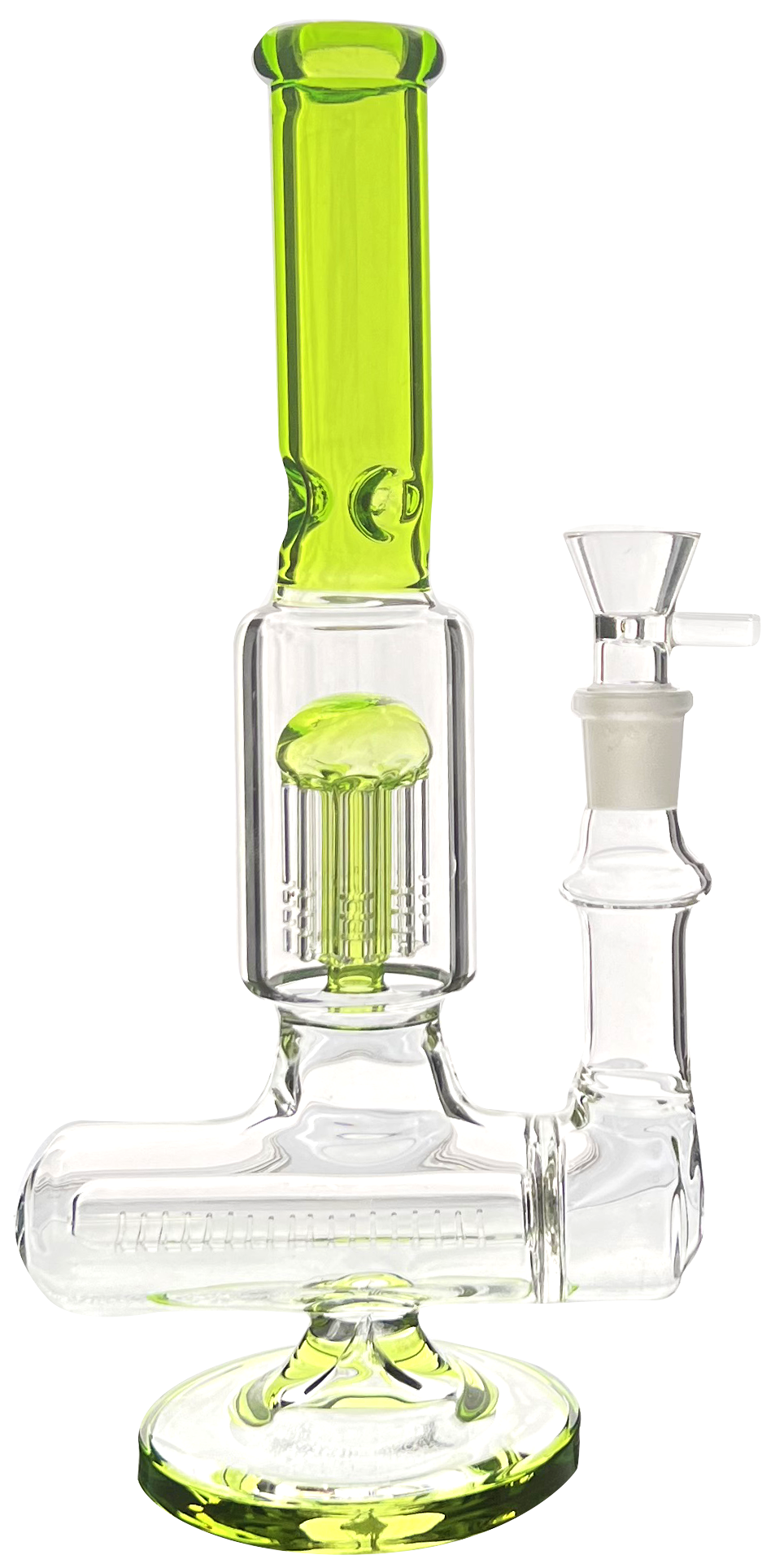 STRAIGHT COLOR TUCE WATER PIPE WITH INLINE PERC AND TREE PERC - Limitless Puff
