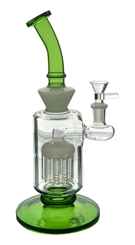 DOUBLE TONE RIG WITH BEND MOUTH PIECE AND TREE PERC - Limitless Puff