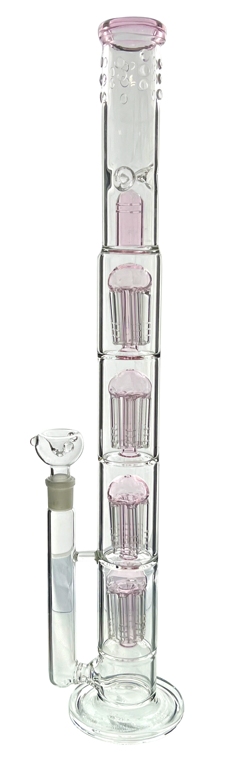 STRAIGHT TUBE WITH 4 TIER TREE PERC WITH FLASHGUARD - Limitless Puff